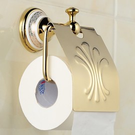 Toilet Paper Holders, 1 pc Neoclassical Brass Toilet Paper Holders Bathroom