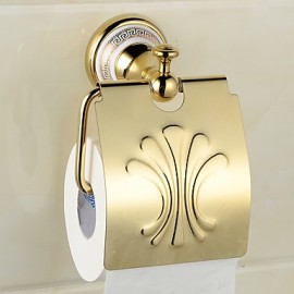 Toilet Paper Holders, 1 pc Neoclassical Brass Toilet Paper Holders Bathroom