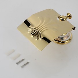 Toilet Paper Holders, 1 pc Neoclassical Brass Toilet Paper Holders Bathroom