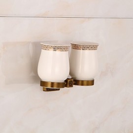 Toothbrush Holder, 1 pc Archaistic Copper Toothbrush Holder Bathroom