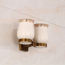 Toothbrush Holder, 1 pc Archaistic Copper Toothbrush Holder Bathroom