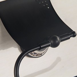 Toilet Paper Holders, 1pc High Quality Neoclassical Brass Toilet Paper Holder Wall Mounted