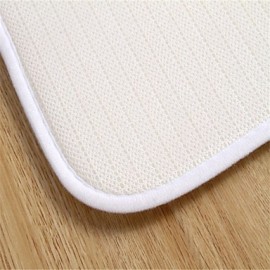 Mats & Rugs, 1pc Casual Bath Mats Polyester Contemporary Bathroom Easy to clean