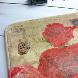 Mats & Rugs, 1pc Traditional Bath Rugs Polyester Contemporary Bathroom Easy to clean