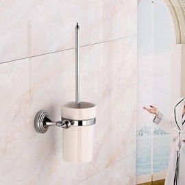 Toilet Brush Holder, 1 pc Modern Contemporary Brass Toilet Brush Holder Bathroom