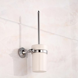 Toilet Brush Holder, 1 pc Modern Contemporary Brass Toilet Brush Holder Bathroom