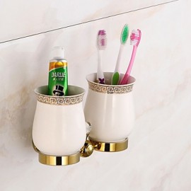 Toothbrush Holder, 1pc High Quality Modern Metal Toothbrush Holder Wall Mounted
