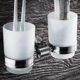 Toothbrush Holder, 1 pc Modern Stainless Steel Toothbrush Holder Bathroom