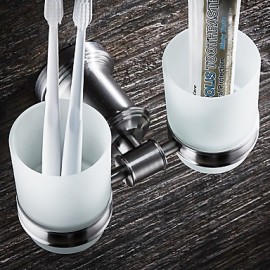 Toothbrush Holder, 1 pc Modern Stainless Steel Toothbrush Holder Bathroom