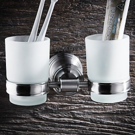 Toothbrush Holder, 1 pc Modern Stainless Steel Toothbrush Holder Bathroom