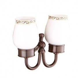 Toothbrush Holder, 1 pc Vintage Style Ceramic Toothbrush Holder Bathroom