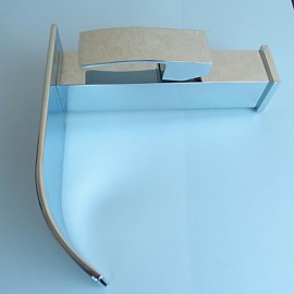 Widespread Single Handle One Hole in Chrome Bathroom Sink Tap