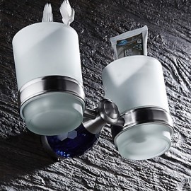 Toothbrush Holder, 1 pc Modern Stainless Steel Toothbrush Holder Bathroom