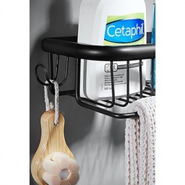 Towel Bars, 1pc High Quality Contemporary Metal Bathroom Shelf Wall Mounted