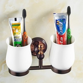 Toothbrush Holder, 1 pc Neoclassical Brass Toilet Brush Holder Bathroom