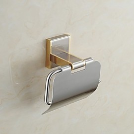 Towel Bars, 1pc High Quality Neoclassical Metal Toilet Paper Holder Wall Mounted