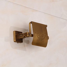 Toilet Paper Holders, 1 pc Neoclassical Brass Toilet Paper Holder Bathroom