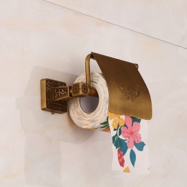 Toilet Paper Holders, 1 pc Neoclassical Brass Toilet Paper Holder Bathroom