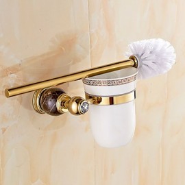 Toilet Brush Holder, 1 pc Contemporary Brass Toilet Brush Holder Bathroom