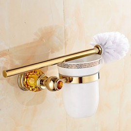 Toilet Brush Holder, 1 pc Contemporary Brass Toilet Brush Holder Bathroom