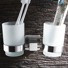 Toothbrush Holder, 1 pc Modern Stainless Steel Toothbrush Holder Bathroom