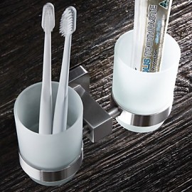Toothbrush Holder, 1 pc Modern Stainless Steel Toothbrush Holder Bathroom