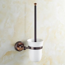 Toilet Brush Holder, 1 pc Neoclassical Brass Toilet Brush Holder Bathroom