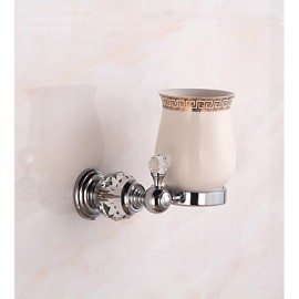Toothbrush Holder, 1 pc Crystal Brass Toothbrush Holder Bathroom