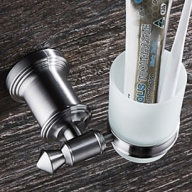 Toothbrush Holder, 1 pc Modern Stainless Steel Toothbrush Holder Bathroom