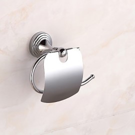 Toilet Paper Holders, 1 pc Classic Modern Silver Plated Toilet Paper Holder Bathroom
