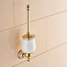 Toilet Brush Holder, 1 pc Neoclassical Brass Toilet Brush Holder Bathroom