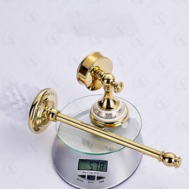 Toilet Brush Holder, 1 pc Neoclassical Brass Toilet Brush Holder Bathroom