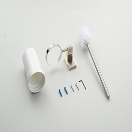 Towel Bars, 1pc High Quality Neoclassical Metal Toilet Brush Holder Wall Mounted