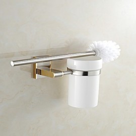Towel Bars, 1pc High Quality Neoclassical Metal Toilet Brush Holder Wall Mounted