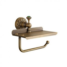 Toilet Paper Holders, 1 pc Neoclassical Brass Toilet Paper Holder Bathroom