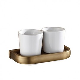 Toothbrush Holder, 1 pc Archaistic Copper Toothbrush Holder Bathroom