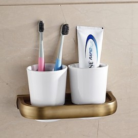 Toothbrush Holder, 1 pc Archaistic Copper Toothbrush Holder Bathroom