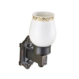 Toothbrush Holder, 1pc High Quality Vintage Metal Toothbrush Holder Wall Mounted