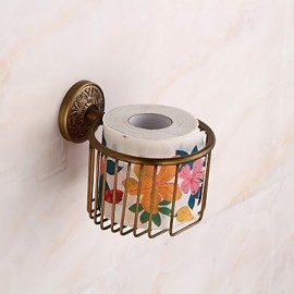 Toilet Paper Holders, 1 pc Archaistic Brass Toilet Paper Holder Bathroom