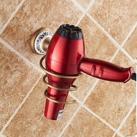 Towel Bars, 1pc High Quality Antique Brass Ceramic Bathroom Shelf