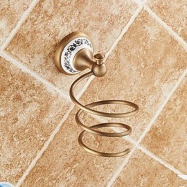 Towel Bars, 1pc High Quality Antique Brass Ceramic Bathroom Shelf