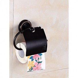 Toilet Paper Holders, 1 pc Neoclassical Brass Toilet Paper Holder Bathroom