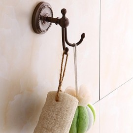 Robe Hooks, Neoclassical Hooks Brass Non Skid Print Keychain Shaped ExtraSheer Memory Foam