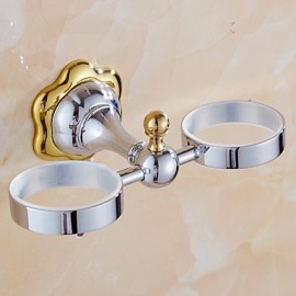 Toothbrush Holder, 1 pc Contemporary Brass Toothbrush Holder Bathroom