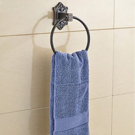 Towel Bars, 1 pc Neoclassical Zinc Alloy Towel Bar Bathroom