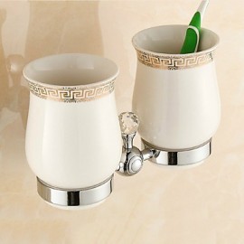 Towel Bars, 1 pc Contemporary Brass Toothbrush Holder Bathroom