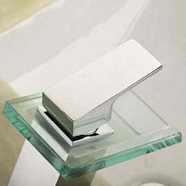 Centerset Single Handle One Hole in Chrome Bathroom Sink Tap