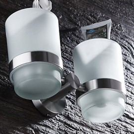 Toothbrush Holder, 1 pc Modern Stainless Steel Toothbrush Holder Bathroom