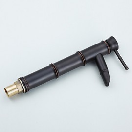 Vessel Single Handle One Hole in Oil-rubbed Bronze Bathroom Sink Tap