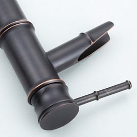 Vessel Single Handle One Hole in Oil-rubbed Bronze Bathroom Sink Tap